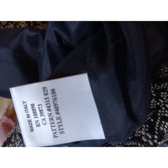 Kulson Blazer Women's Black & White Print,  Size 42 Cotton Blend Italy  US 6  *I - Picture 7 of 7